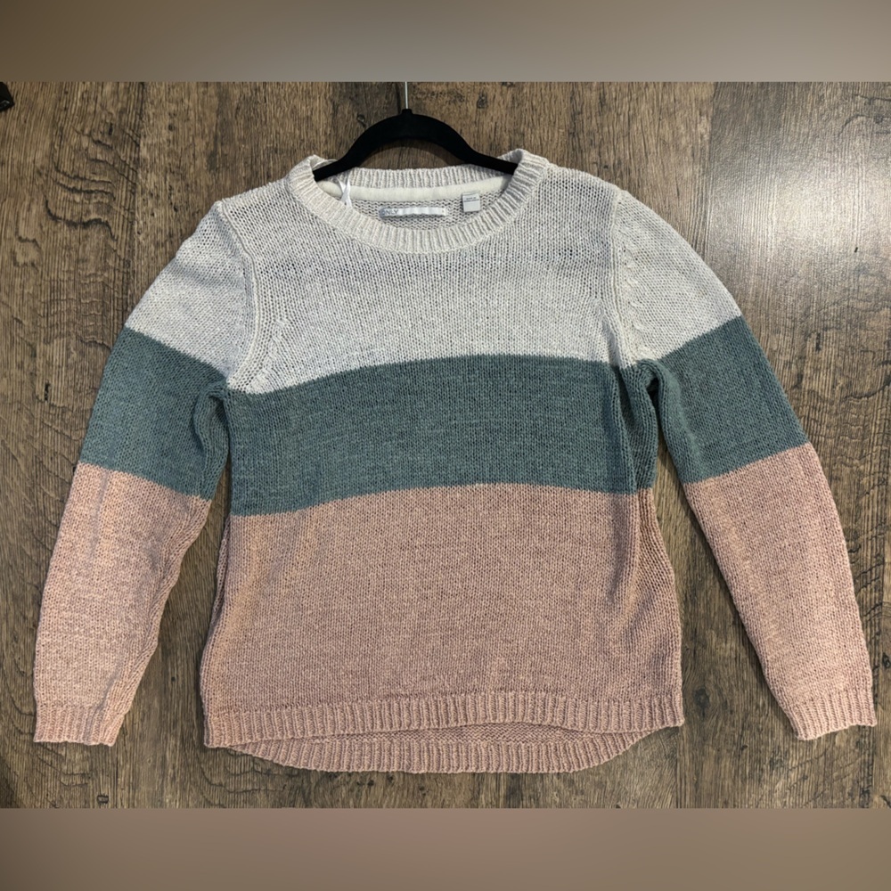 Only Women's Multicolor Crew Neck Sweater